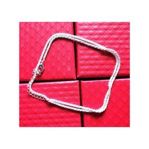 New Brilliant Shine Silver-tone Minimalist Chain Women's Fashion Necklace